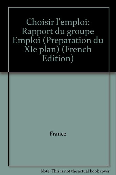 Choisir l'emploi : rapport