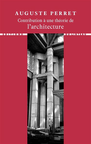 Couverture de Contribution à une théorie de l'architecture