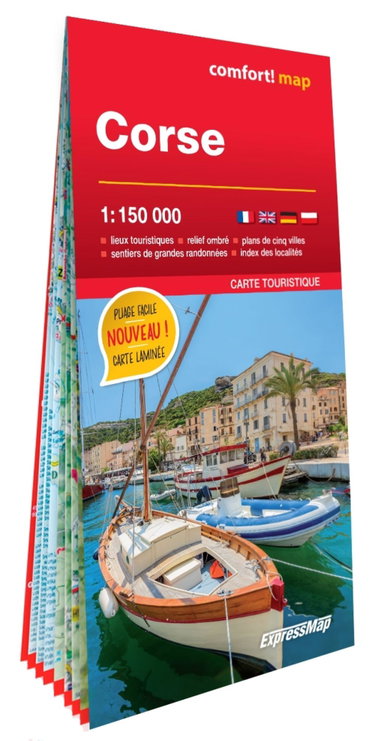 Couverture de Corse 1/150.000 (carte grand format laminée)