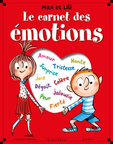 Couverture de Max et Lili : le carnet des émotions par Dominique de Saint-Mars