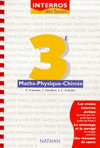Maths, physique, chimie, 3ème