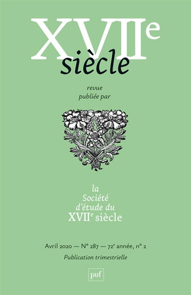 Dix-septième siècle, n° 287
