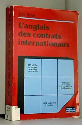 L'anglais des contrats internationaux
