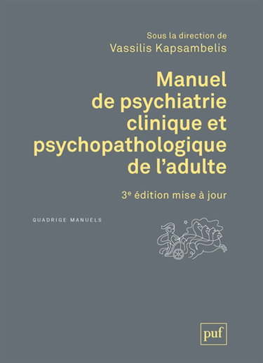Couverture de Manuel de psychiatrie clinique et psychopathologique de l'adulte