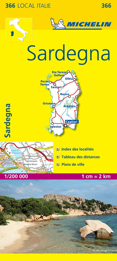 Couverture de Carte LOCAL Sardaigne par Collectif Michelin