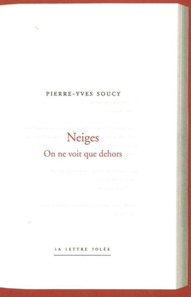 Neiges : on ne voit que dehors