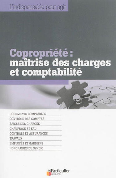 Copropriété : maîtrise des charges et comptabilité : documents comptables, contrôle des comptes, baisse des charges, chauffage et eau, contrats et assurances, travaux, employés et gardiens, honoraires du syndic