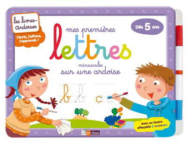 Mes premières lettres minuscules sur une ardoise, dès 5 ans