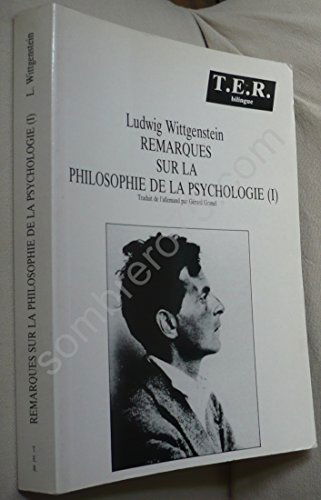 Remarques sur la philosophie de la psychologie. Vol. 1. TS 229