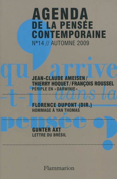 Agenda de la pensée contemporaine, n° 14