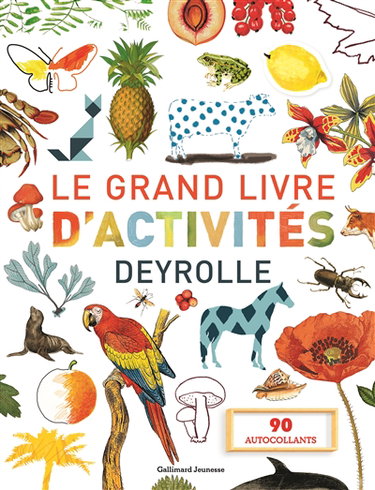 Couverture de Le grand livre d'activités Deyrolle : 90 autocollants