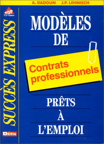 Modèles de contrats professionnels prêts à l'emploi