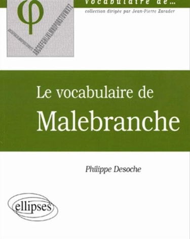 Le vocabulaire de Malebranche