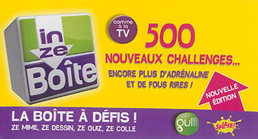 In ze boîte : la boîte à défis ! : ze mime, ze dessin, ze quiz, ze colle