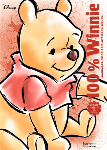Couverture de 100 % Winnie : Mandalas, coloriages mystères, scènes...