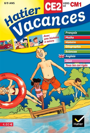 Couverture de Hatier vacances, CE2 vers le CM1, 8-9 ans : Emma et Emile au château fort