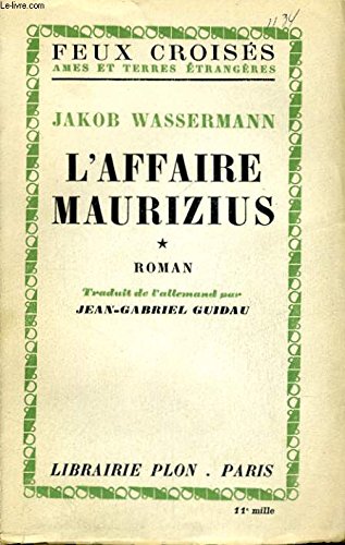 Couverture de L'affaire maurizius, tomes 1 et 2
