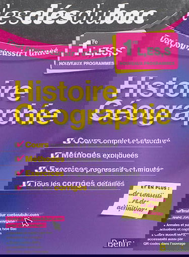Histoire géographie 1re L, ES, S : nouveaux programmes
