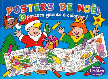 Super posters à colorier - Noël