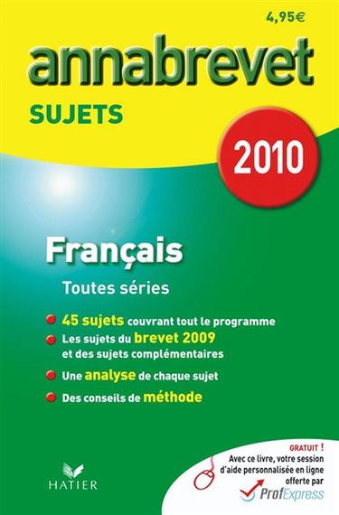 Français, séries générale, technologique et professionnelle