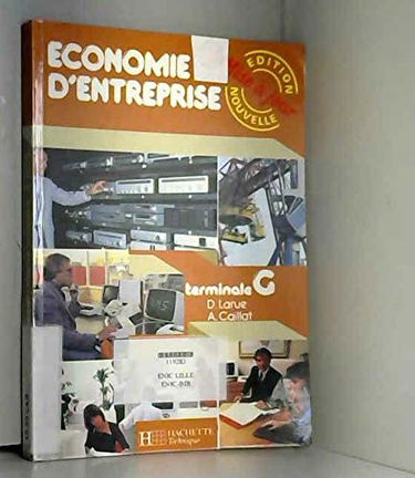 ECONOMIE D'ENTREPRISE TERM G ED.87