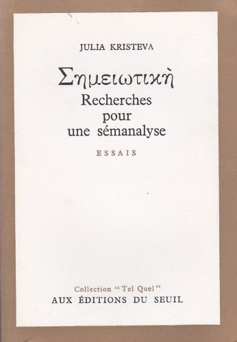 Recherche pour une sémanalyse