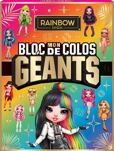 Rainbow High : Mon bloc de colos géants (éd. n°1) : Grand bloc de coloriage