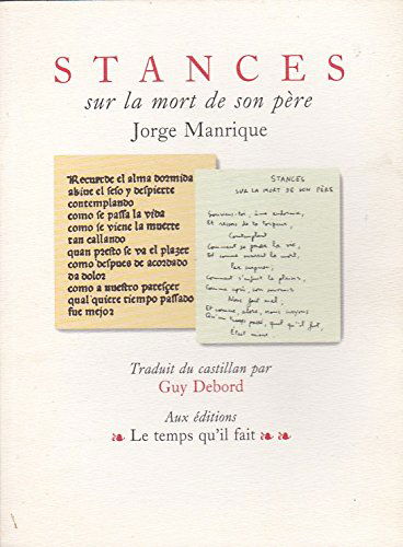 Stances sur la mort de son père