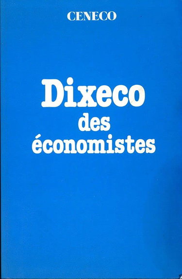 Couverture de Dixeco des economistes