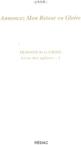 ANNONCEZ MON RETOUR EN GLOIRE T1