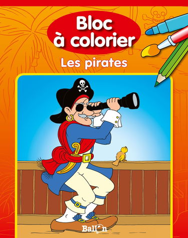 Bloc à colorier - Les pirates