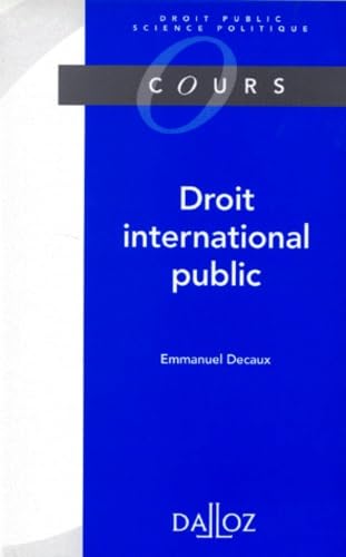 Droit International Public. Edition 1997
