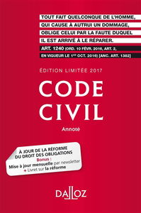 Code civil 2017, annoté