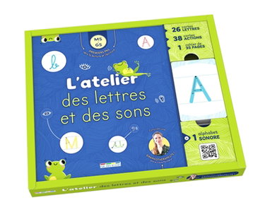 Couverture de L'atelier des lettres et des sons, MS, GS : premiers pas vers la lecture et l'écriture
