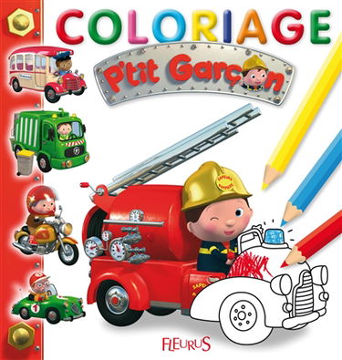 Coloriage P'tit garçon : rouge