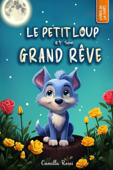 Couverture de Le petit loup et son grand rêve: Un Livre Illustré pour Enfants - De 3 à 7 ans