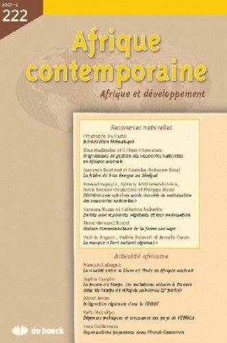 Couverture de AFRIQUE CONTEMPORAINE 2007/2 N.222 par XXX