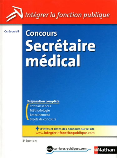 Concours secrétaire médical, catégorie B