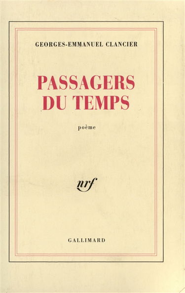 Passagers du temps : poème
