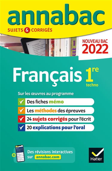 Français 1re techno : nouveau bac 2022