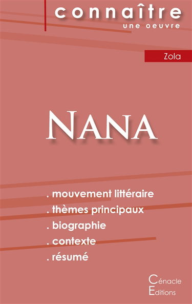 Fiche de lecture Nana (Analyse littéraire de référence et résumé complet)