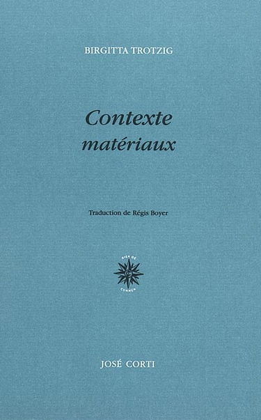 Contexte : matériaux