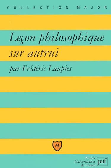 Leçon philosophique sur autrui