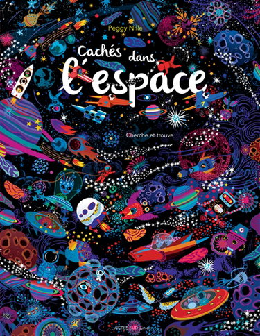 Couverture de Cachés dans l'espace : cherche et trouve
