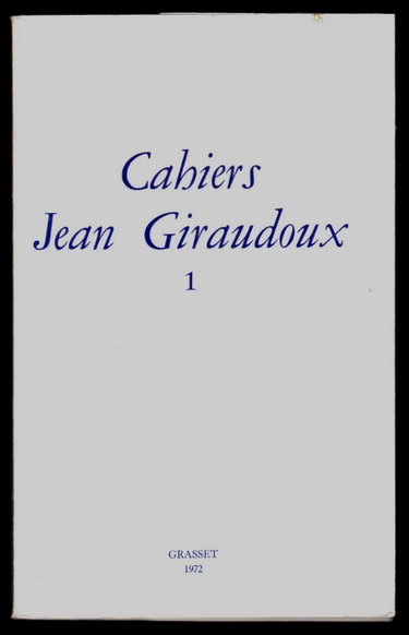 Couverture de Cahiers jean giraudoux : n° 1