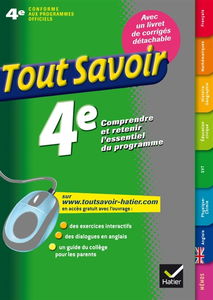 Tout savoir 4e