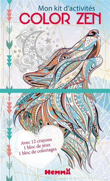 Color zen : loup hiver