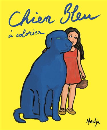 Chien bleu : à colorier