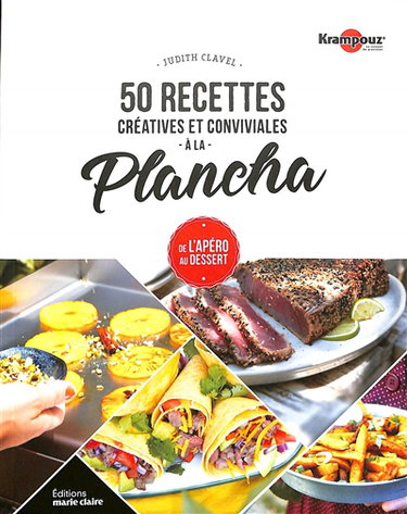 Couverture de 50 recettes créatives et conviviales à la plancha : de l'apéro au dessert