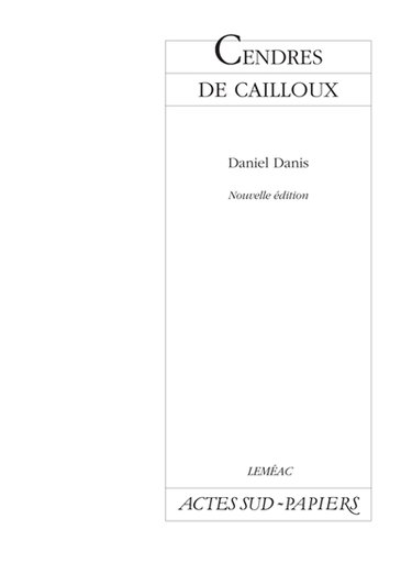 Couverture de Cendres de cailloux